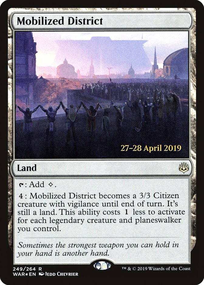 Mobilized District [War of the Spark Prerelease Promos] | L.A. Mood Comics and Games