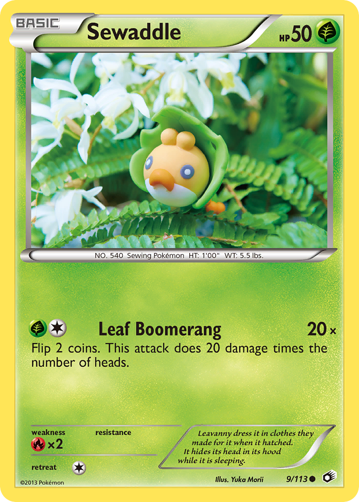 Sewaddle (9/113) [Black & White: Legendary Treasures] | L.A. Mood Comics and Games