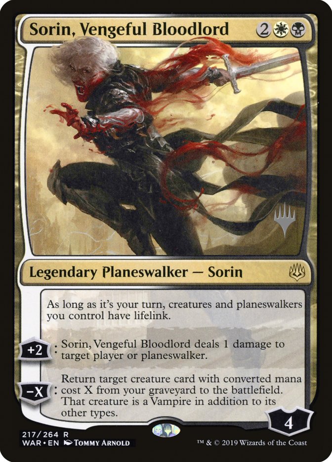 Sorin, Vengeful Bloodlord (Promo Pack) [War of the Spark Promos] | L.A. Mood Comics and Games