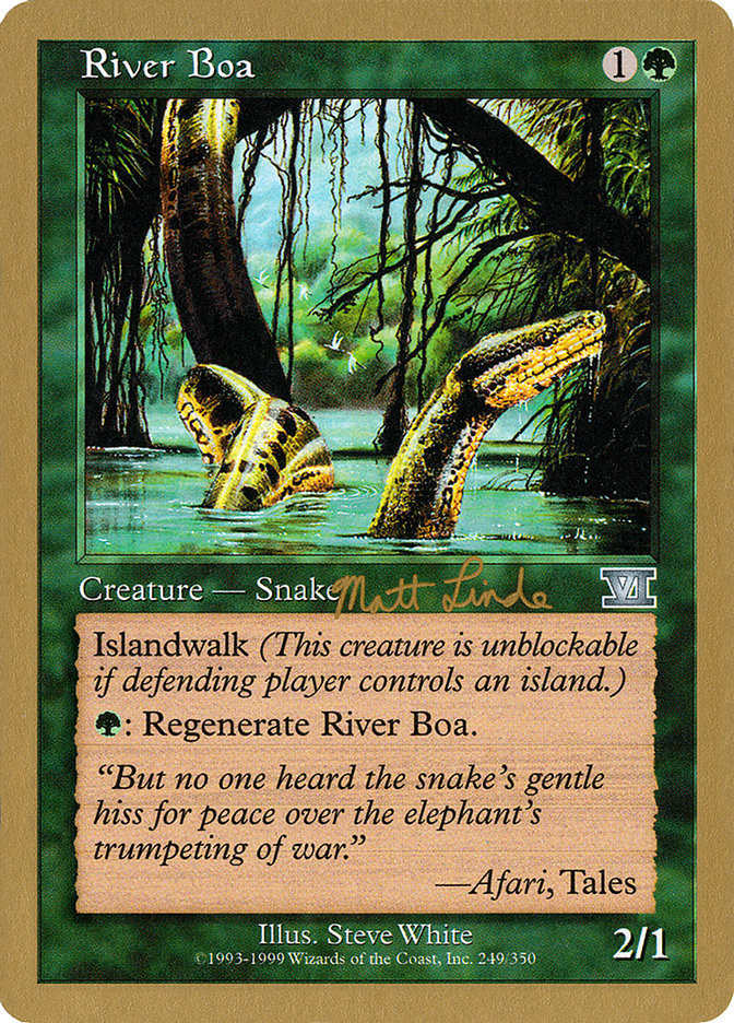 River Boa (Matt Linde) [World Championship Decks 1999] | L.A. Mood Comics and Games