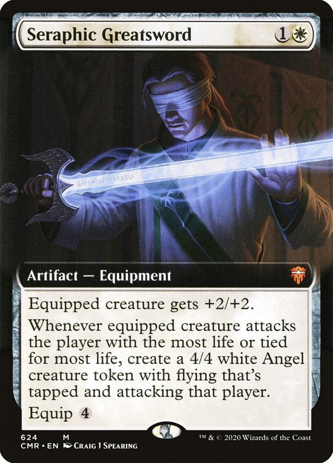 Seraphic Greatsword (Extended Art) [Commander Legends] | L.A. Mood Comics and Games