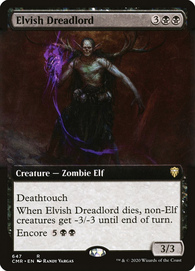 Elvish Dreadlord (Extended Art) [Commander Legends] | L.A. Mood Comics and Games