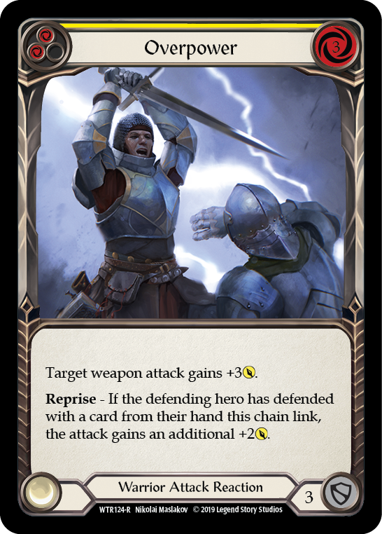 Overpower (Yellow) [WTR124-R] (Welcome to Rathe)  Alpha Print Normal | L.A. Mood Comics and Games