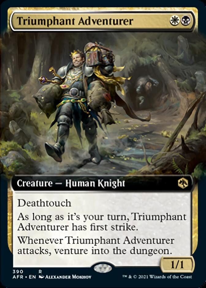 Triumphant Adventurer (Extended Art) [Dungeons & Dragons: Adventures in the Forgotten Realms] | L.A. Mood Comics and Games