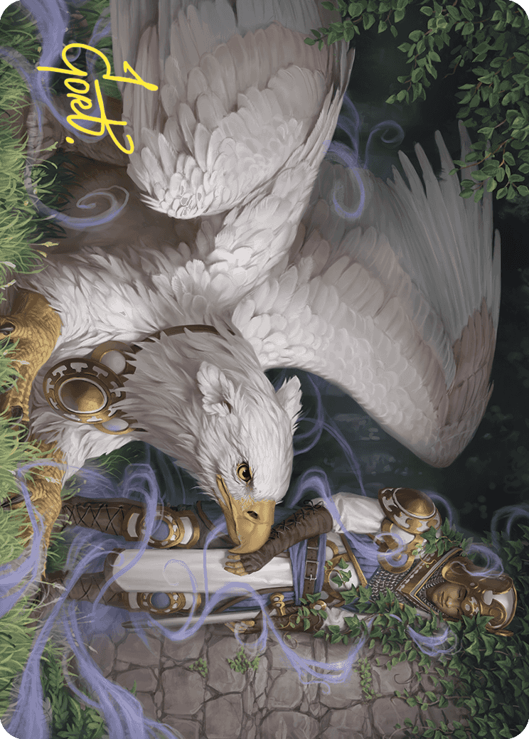 Dutiful Griffin Art Card (Gold-Stamped Signature) [Wilds of Eldraine Art Series] | L.A. Mood Comics and Games