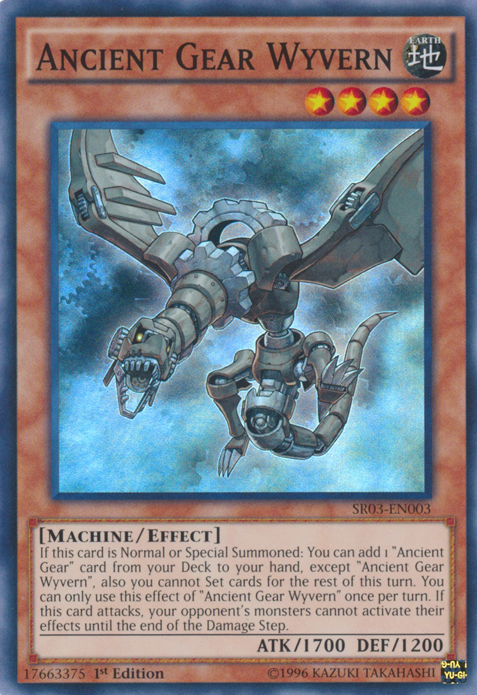 Ancient Gear Wyvern [SR03-EN003] Super Rare | L.A. Mood Comics and Games