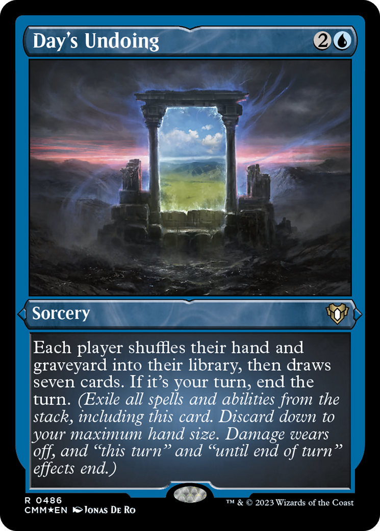 Day's Undoing (Foil Etched) [Commander Masters] | L.A. Mood Comics and Games