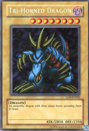 Tri-Horned Dragon [LOB-EN000] Secret Rare | L.A. Mood Comics and Games