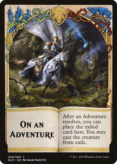 On An Adventure // Spirit Double-Sided Token [Challenger Decks 2020 Tokens] | L.A. Mood Comics and Games