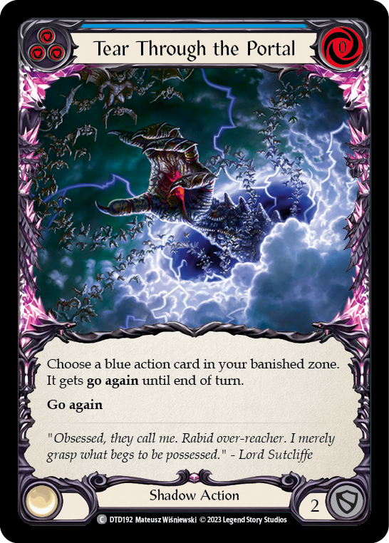 Tear Through the Portal (Blue) [DTD192] (Dusk Till Dawn)  Rainbow Foil | L.A. Mood Comics and Games