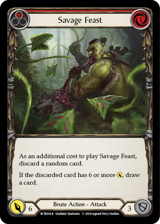 Savage Feast (Red) [WTR014-R] (Welcome to Rathe)  Alpha Print Normal | L.A. Mood Comics and Games