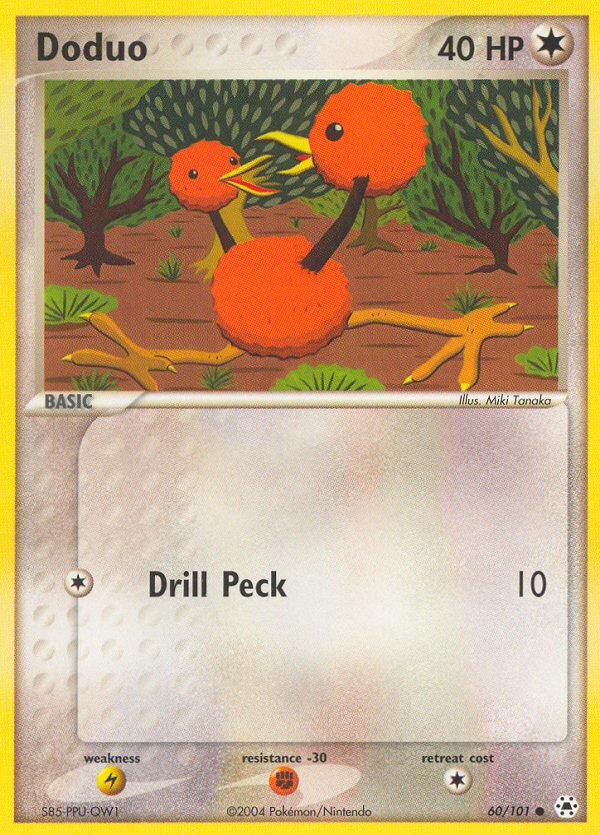 Doduo (60/101) [EX: Hidden Legends] | L.A. Mood Comics and Games