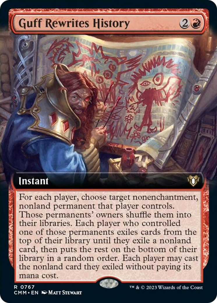Guff Rewrites History (Extended Art) [Commander Masters] | L.A. Mood Comics and Games