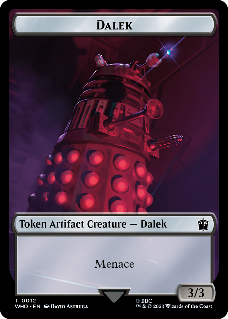Dalek // Mark of the Rani Double-Sided Token [Doctor Who Tokens] | L.A. Mood Comics and Games