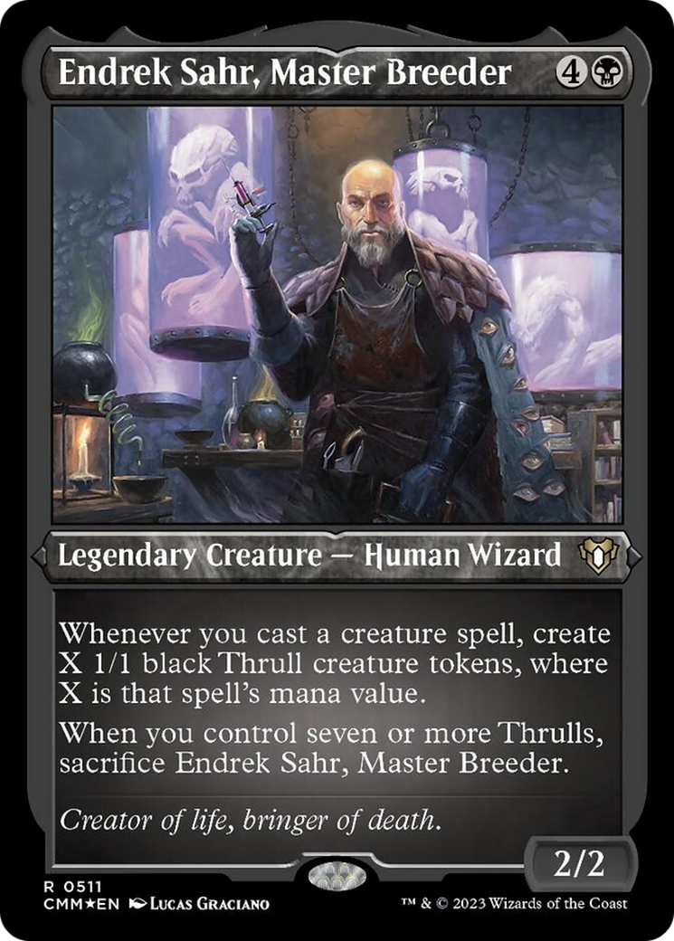 Endrek Sahr, Master Breeder (Foil Etched) [Commander Masters] | L.A. Mood Comics and Games