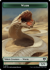Wurm // Spider Double-Sided Token [Commander Masters Tokens] | L.A. Mood Comics and Games