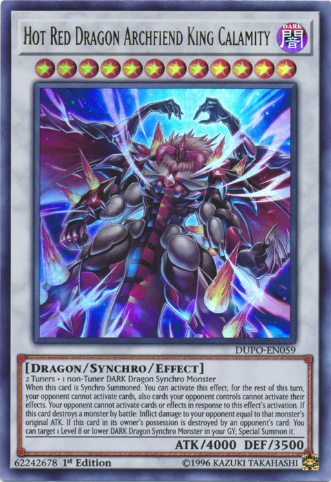 Hot Red Dragon Archfiend King Calamity [DUPO-EN059] Ultra Rare | L.A. Mood Comics and Games