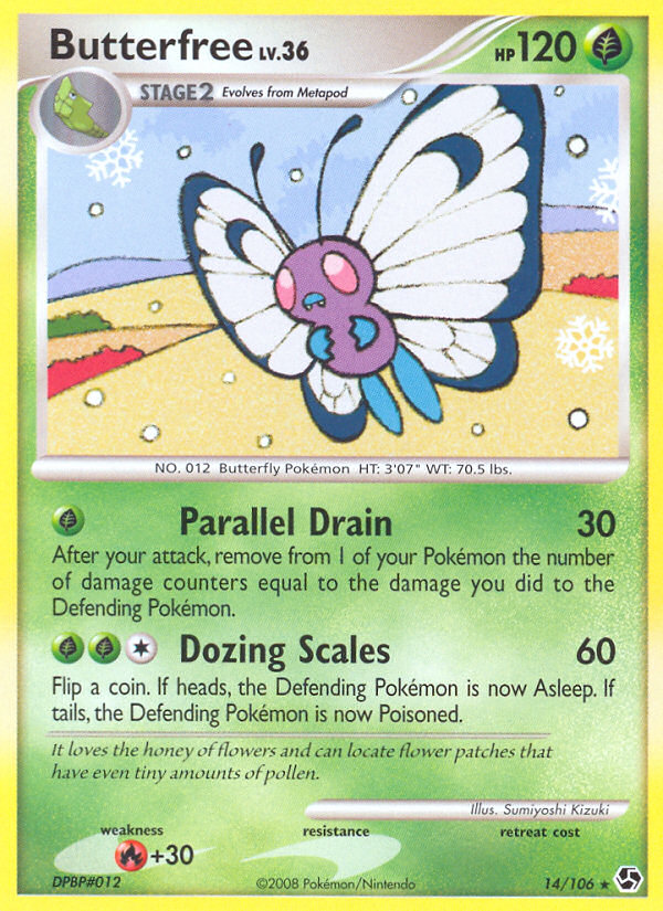 Butterfree (14/106) [Diamond & Pearl: Great Encounters] | L.A. Mood Comics and Games