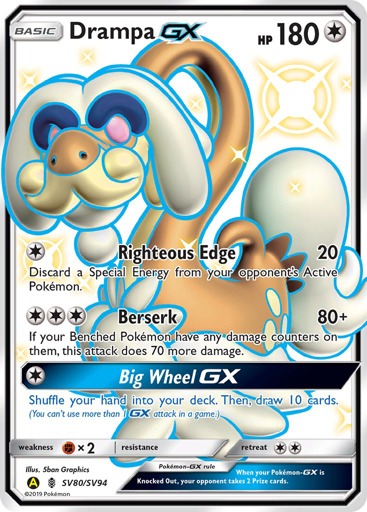 Drampa GX (SV80/SV94) [Sun & Moon: Hidden Fates - Shiny Vault] | L.A. Mood Comics and Games