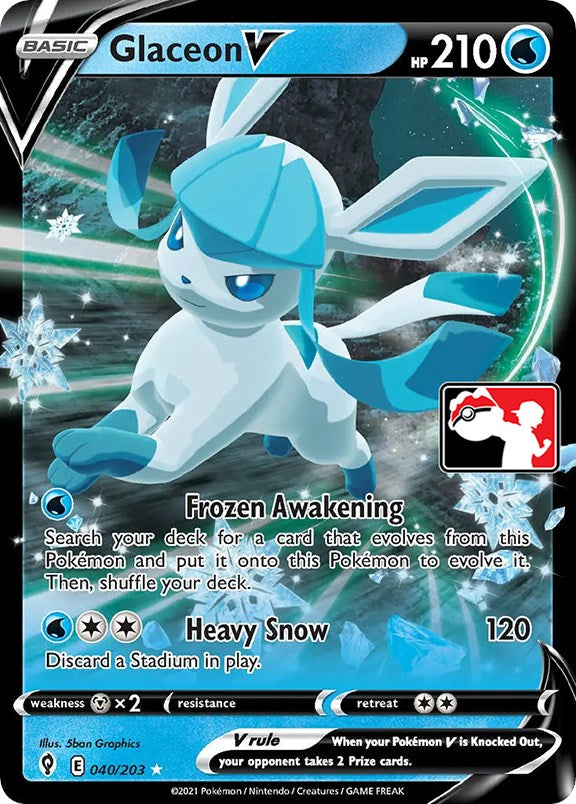 Glaceon V (040/203) [Prize Pack Series One] | L.A. Mood Comics and Games