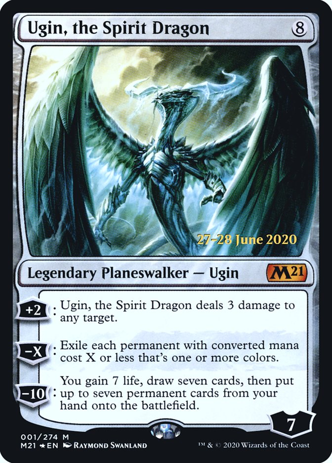 Ugin, the Spirit Dragon [Core Set 2021 Prerelease Promos] | L.A. Mood Comics and Games