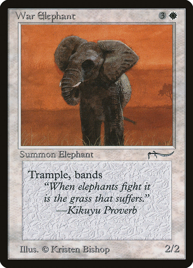 War Elephant (Dark Mana Cost) [Arabian Nights] | L.A. Mood Comics and Games