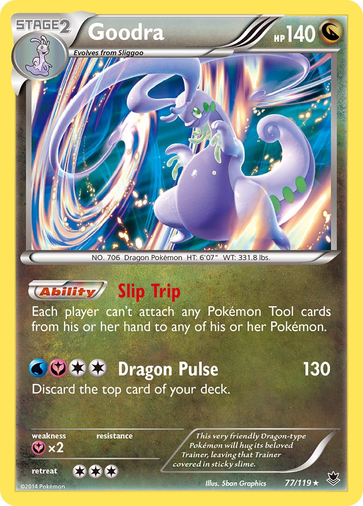 Goodra (77/119) (Cosmos Holo) (Blister Exclusive) [XY: Phantom Forces] | L.A. Mood Comics and Games