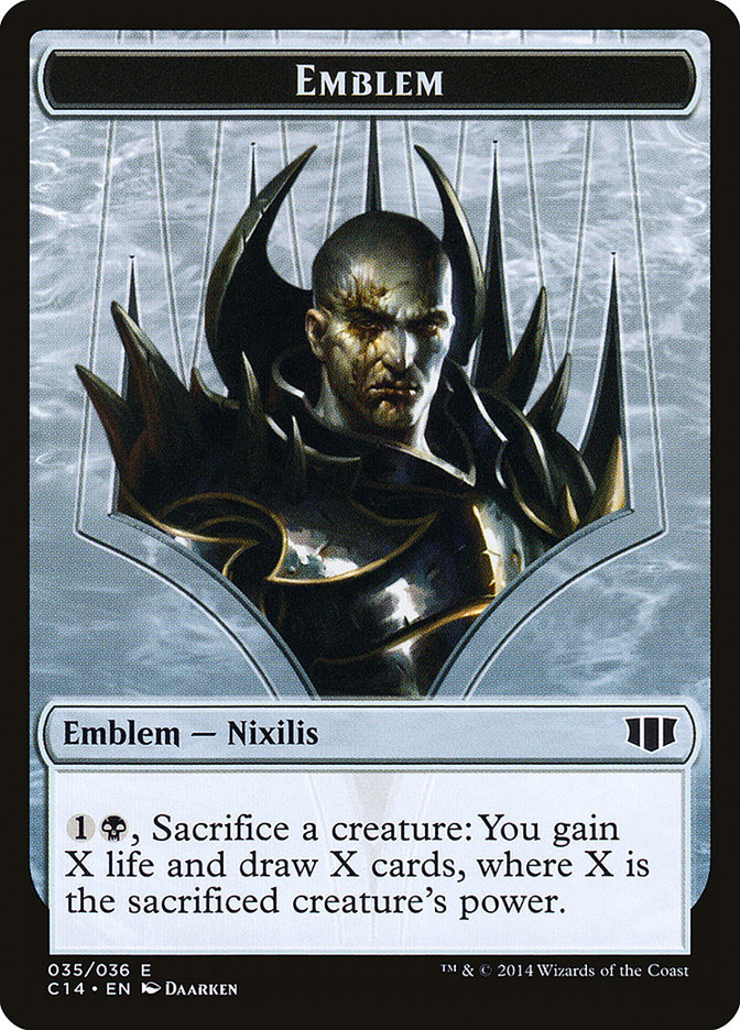 Ob Nixilis of the Black Oath Emblem // Zombie (016/036) Double-Sided Token [Commander 2014 Tokens] | L.A. Mood Comics and Games