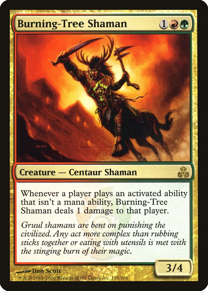 Burning-Tree Shaman [Guildpact] | L.A. Mood Comics and Games