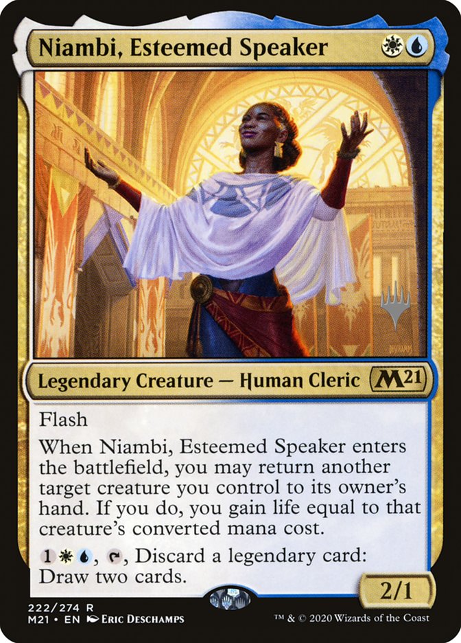 Niambi, Esteemed Speaker (Promo Pack) [Core Set 2021 Promos] | L.A. Mood Comics and Games