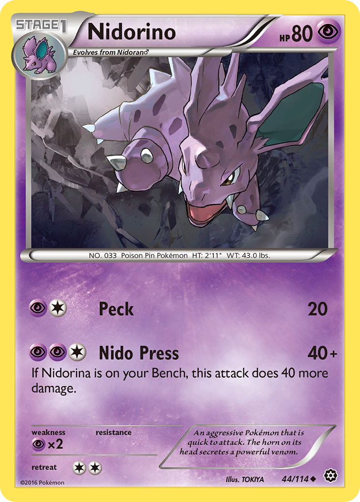 Nidorino (44/114) [XY: Steam Siege] | L.A. Mood Comics and Games