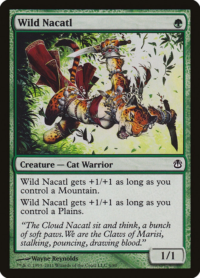 Wild Nacatl [Duel Decks: Ajani vs. Nicol Bolas] | L.A. Mood Comics and Games