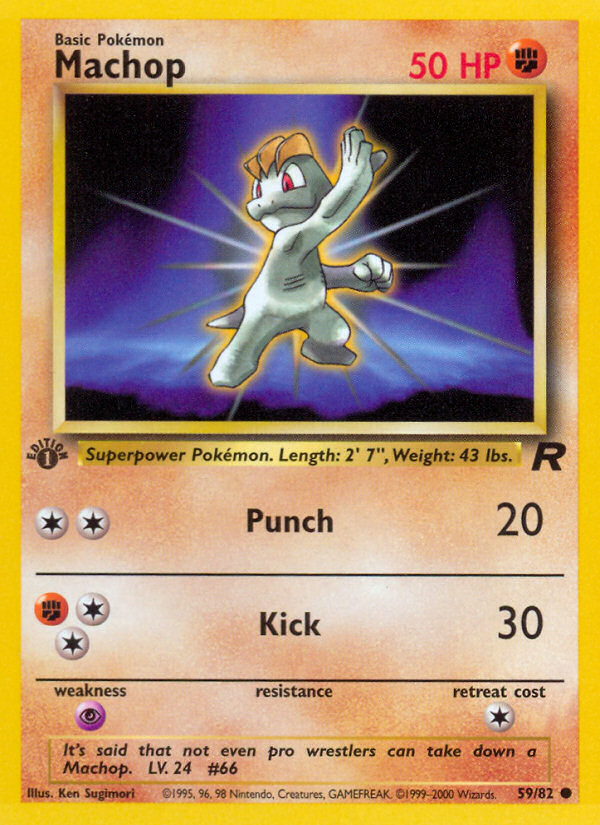 Machop (59/82) [Team Rocket 1st Edition] | L.A. Mood Comics and Games