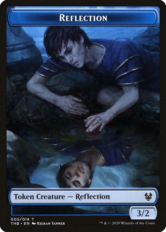 Human Soldier // Reflection Double-Sided Token [Theros Beyond Death Tokens] | L.A. Mood Comics and Games