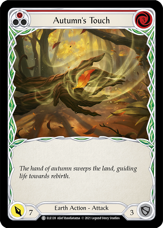 Autumn's Touch (Red) [ELE128] (Tales of Aria)  1st Edition Rainbow Foil | L.A. Mood Comics and Games