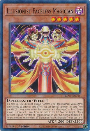 Illusionist Faceless Magician [LDS1-EN046] Common | L.A. Mood Comics and Games