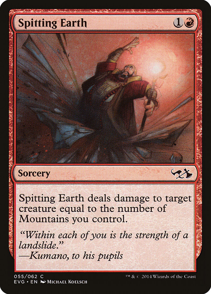 Spitting Earth (Elves vs. Goblins) [Duel Decks Anthology] | L.A. Mood Comics and Games