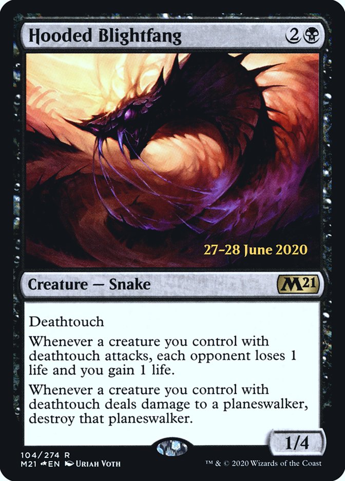 Hooded Blightfang [Core Set 2021 Prerelease Promos] | L.A. Mood Comics and Games