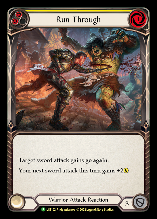 Run Through [LGS102] (Promo)  Rainbow Foil | L.A. Mood Comics and Games