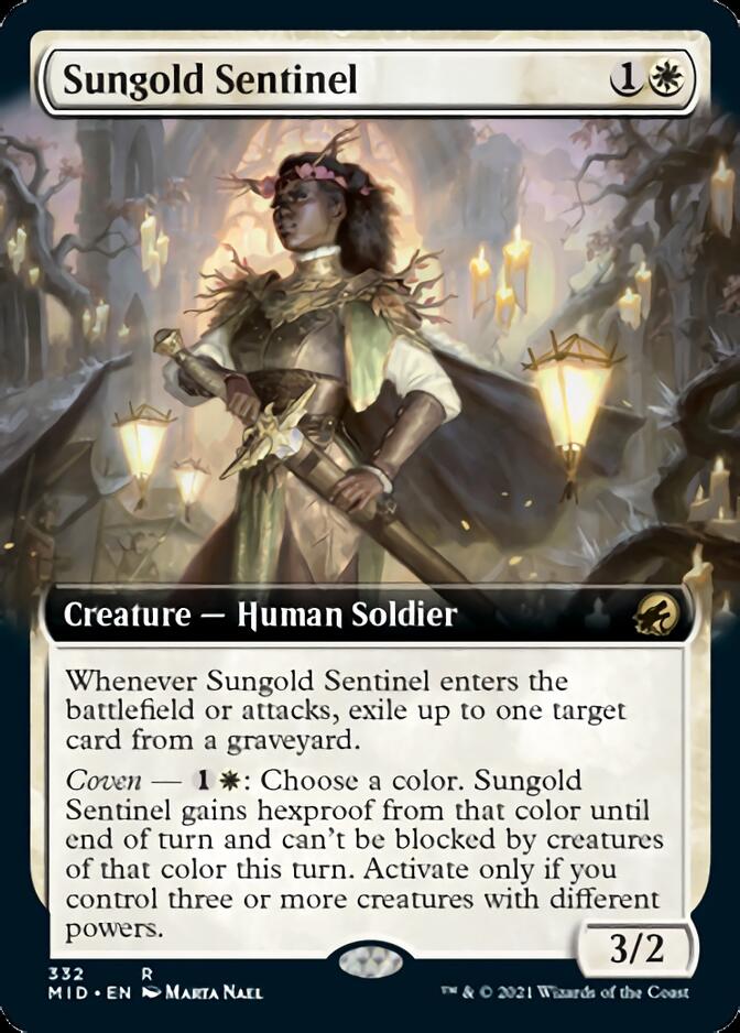 Sungold Sentinel (Extended Art) [Innistrad: Midnight Hunt] | L.A. Mood Comics and Games