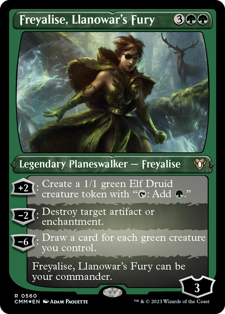 Freyalise, Llanowar's Fury (Foil Etched) [Commander Masters] | L.A. Mood Comics and Games