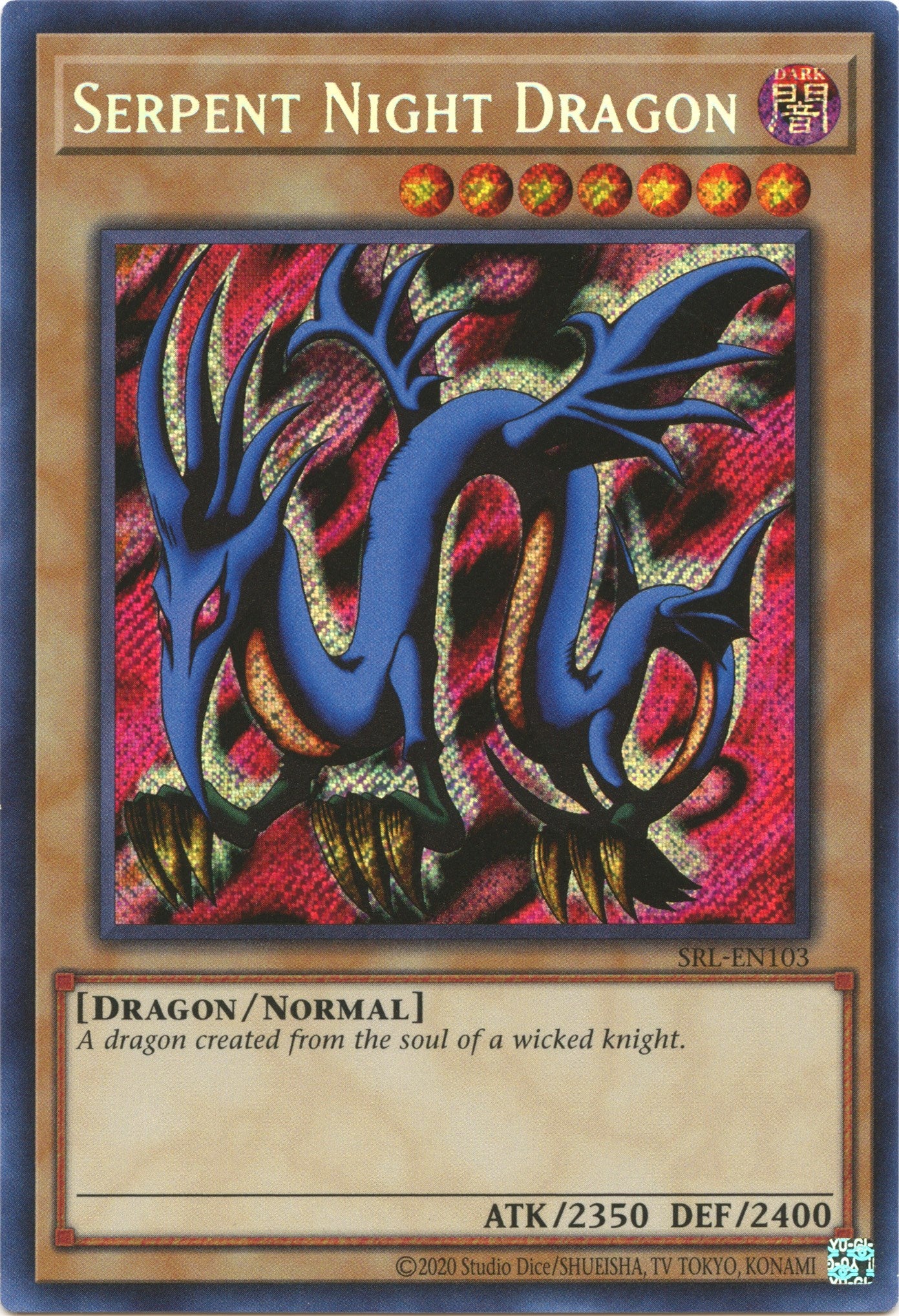 Serpent Night Dragon (25th Anniversary) [SRL-EN103] Secret Rare | L.A. Mood Comics and Games