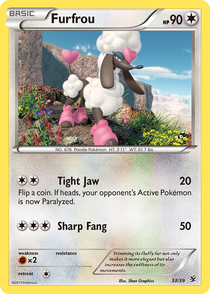 Furfrou (33/39) [XY: Kalos Starter Set] | L.A. Mood Comics and Games