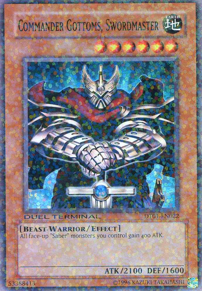 Commander Gottoms, Swordmaster [DT01-EN022] Super Rare | L.A. Mood Comics and Games