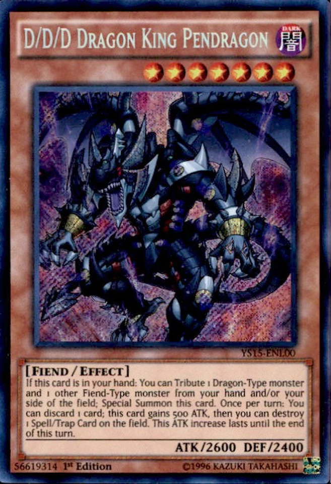 D/D/D Dragon King Pendragon [YS15-ENL00] Secret Rare | L.A. Mood Comics and Games