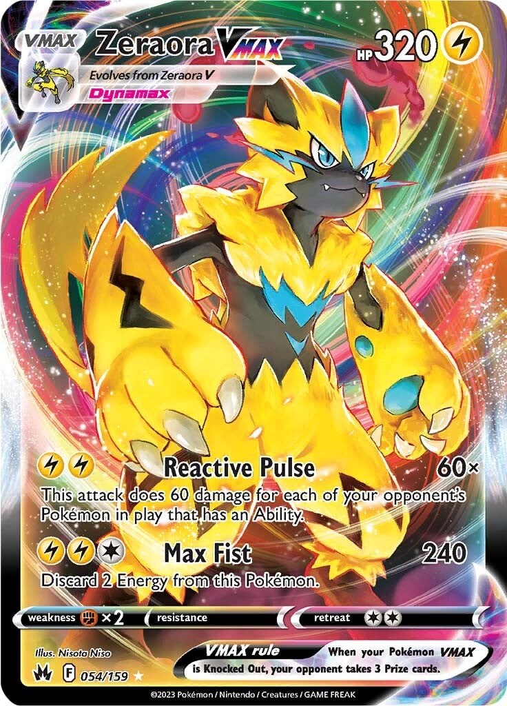 Zeraora VMAX (054/159) [Sword & Shield: Crown Zenith] | L.A. Mood Comics and Games