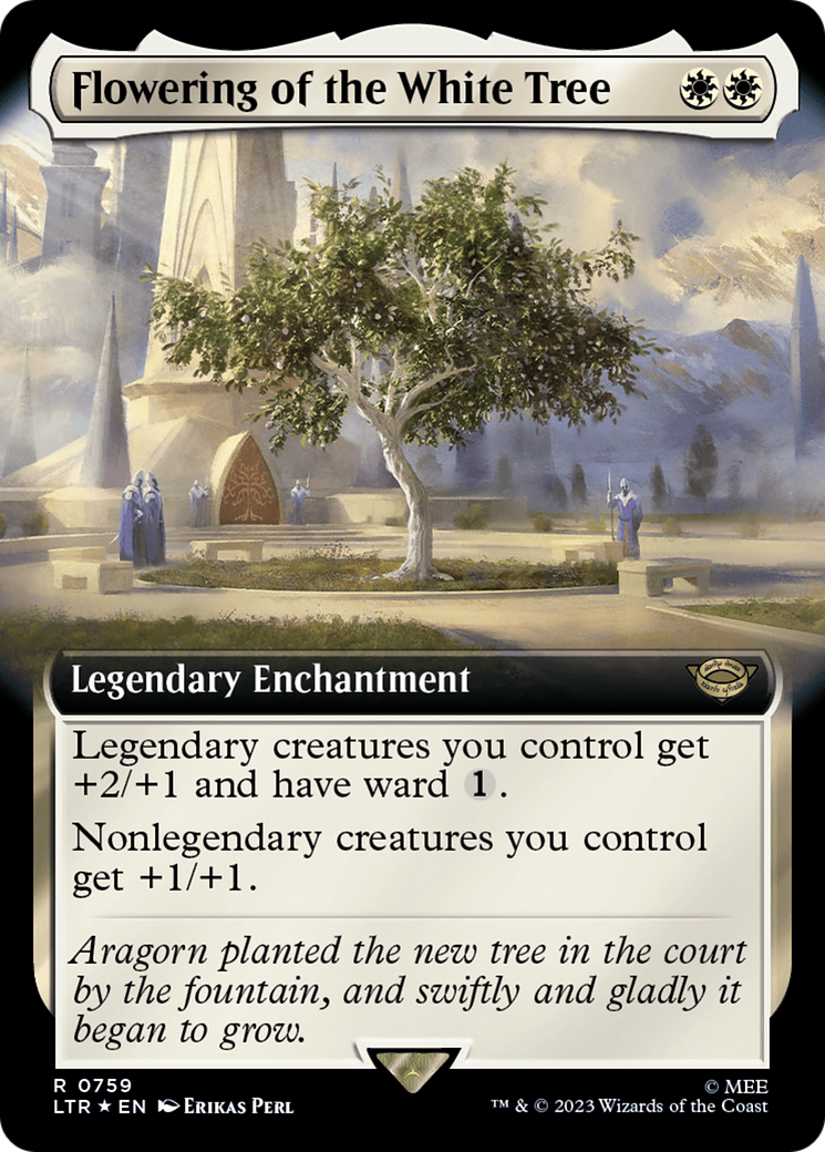 Flowering of the White Tree (Extended Art) (Surge Foil) [The Lord of the Rings: Tales of Middle-Earth] | L.A. Mood Comics and Games