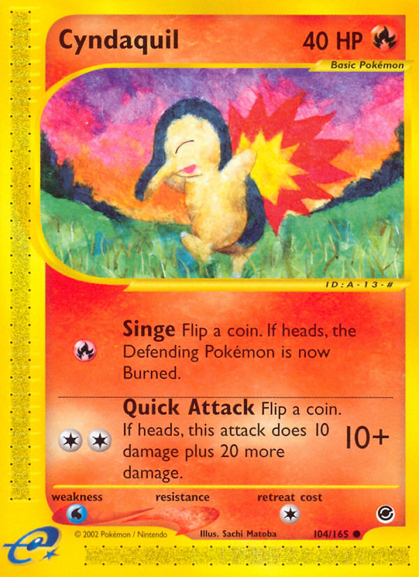 Cyndaquil (104/165) [Expedition: Base Set] | L.A. Mood Comics and Games