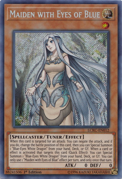 Maiden with Eyes of Blue [LCKC-EN012] Secret Rare | L.A. Mood Comics and Games