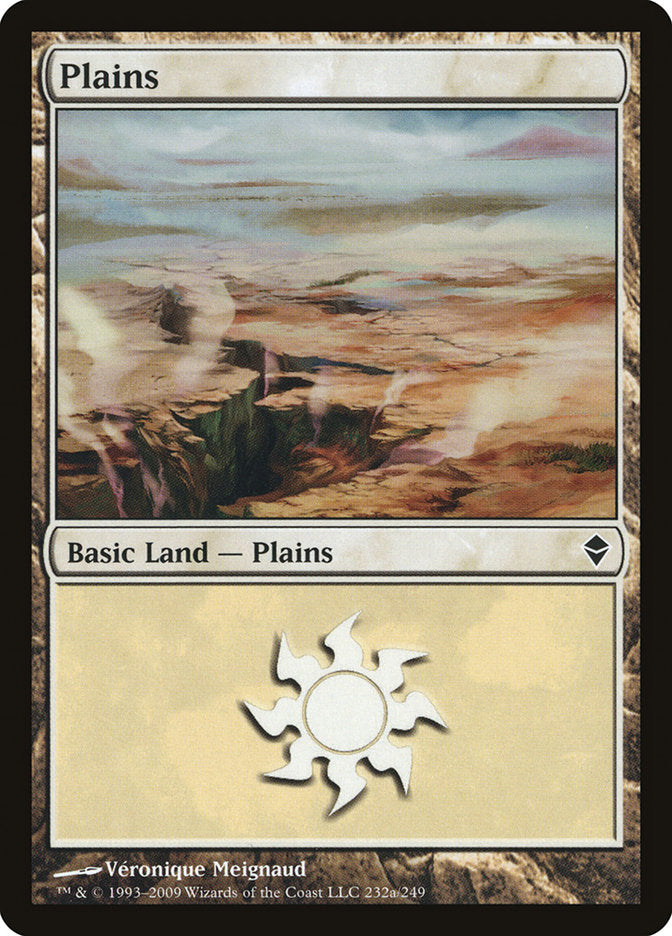Plains (232a) [Zendikar] | L.A. Mood Comics and Games